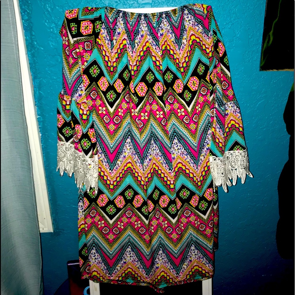 Womens Boho Tunic/ dress size Lg-XL